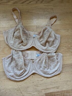Wacoal 855225 40dd Stark Beauty Underwire Bra 2 Bras